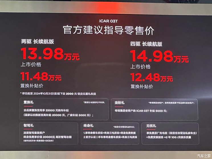 2024成都车展:奇瑞iCAR 03T正式上市,2024成都车展:奇瑞iCAR 03T正式上市
